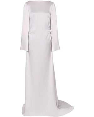 Anse Victorin Geraldine Silk Dress - White