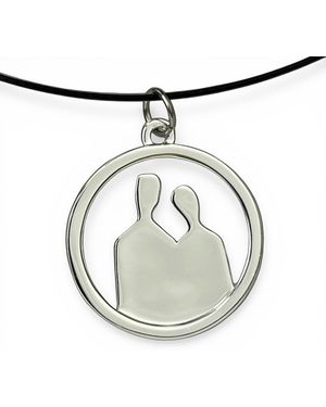 Yenny Cocq Llc Ycd Silhouette Couple Pendants - Metallic