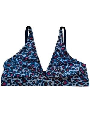 MeMe London Soft Plunge Bralette - Blue