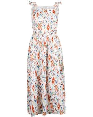 Em & Shi Ikat Dress - White
