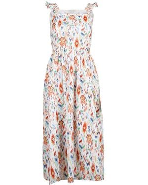 Em & Shi Ikat Dress - White