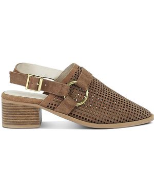 Rag & Co Rosalie Block Heeled Sandal - Brown