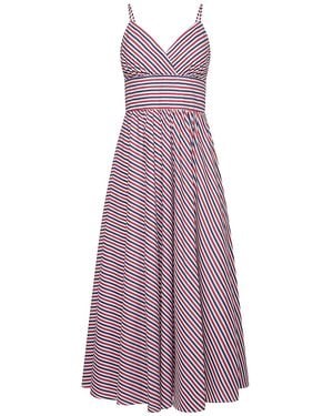 Roses Are Red Seren Cotton Dress - Purple