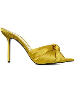 Ginissima Sofia Satin Clogs, -Lime - Yellow