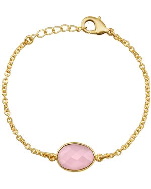 Preeti Sandhu Rose Quartz Bracelet - Metallic