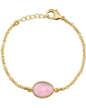 Preeti Sandhu Rose Quartz Bracelet - Metallic