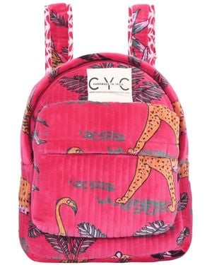 Conscious Yoga Collective Velvet Mini Backpack - Pink