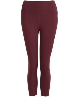 Perky Peach Move More Burgundy Capri Leggings - Purple
