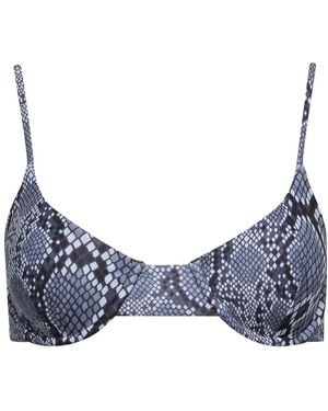Playaluxe Palermo Underwire Bikini Top Snake - Blue