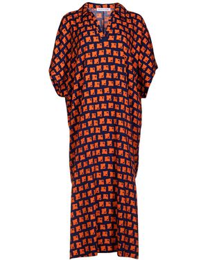 HOUSE of AZOiiA Viscose Kaftan Dress Hazel - Red