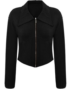 Pcfg Fitted Knit Cardigan - Black