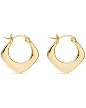 Elk & Bloom Small Geometric Hoops - Metallic