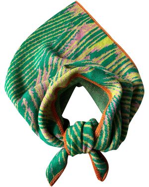 Essien & Emre Triangle Scarf Pattern Medium - Green