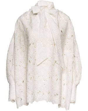 Vasiliki Atelier Raya Lace Top - White