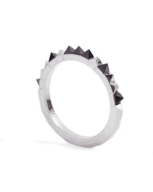 Kasun Crocodile Onyx Ring - Black