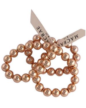 MacRae & Co Large Ann Marie Bracelet Set - Metallic