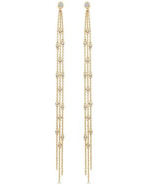 SALLY SKOUFIS Bold Minx Earring With Made Diamonds - Metallic