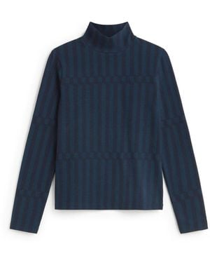 Thinking Mu Striped Esque Ellen Top - Blue