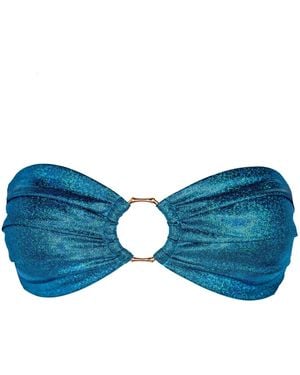 Enez Swim Frida Bandeau Bikini Top - Blue