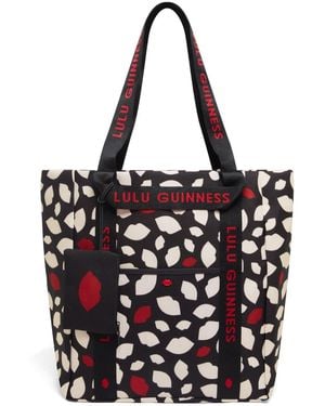 Lulu Guinness Multi Flurry Of Kisses Tote Bag - Black