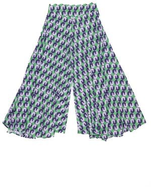 FORZA CAVALLO Yin Yang Horse Palazzo Pants - Blue