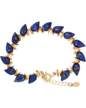 Lori Kaplan Design Signature Lapis & Pearl Bracelet - Blue
