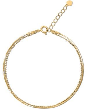 Esterah Duo Texture Bracelet - Metallic