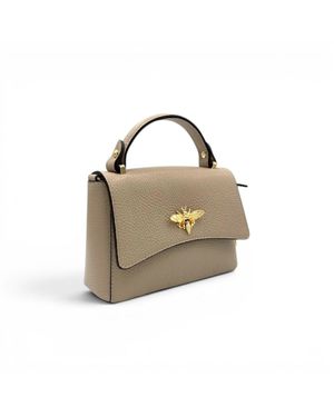 Franchetti Bond Neutrals Bee Italian Leather Timeless Taupe - Natural