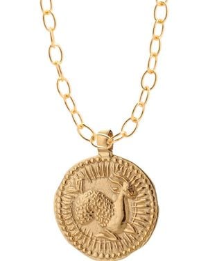 Goddess Charms Capricorn Zodiac Charm Necklace Set - Metallic