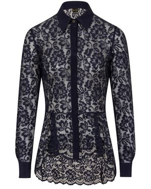 Sophie Cameron Davies Midnight Lace Shirt - Blue