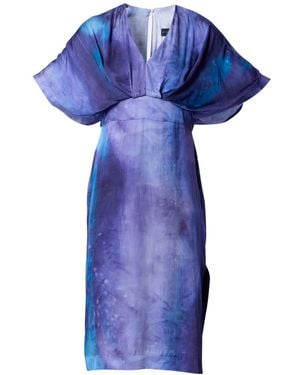 Helen Mcalinden Eabha Celestial Print Dress - Blue