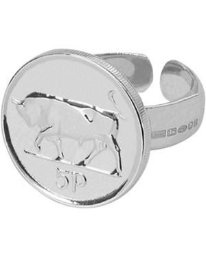 Katie Mullally Irish 3D Adjustable Ring - Metallic