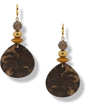 Jaredjamin Velvet Drops Jasper Earrings - Brown
