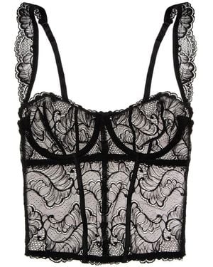 Braelle Intimates Balconette Bra Basque - Black