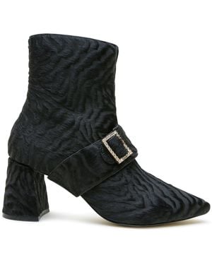 Alterre Hairy Zebra Grace Boot - Black