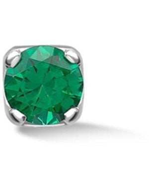 Dower & Hall Single Garnet Stud - Green