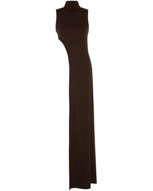 Khéla the Label Stay Mad Asymmetric Top - Brown