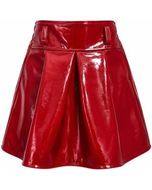 Zasta Studio Cherry Pop Leather Skirt - Red