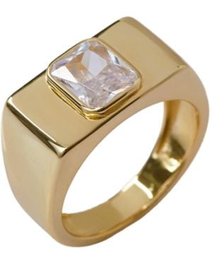 Argento Vivo The Baguette Square Cocktail Ring - Metallic