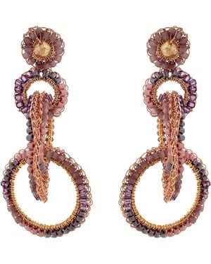Lavish by Tricia Milaneze Rose Breeze Mix Grace Handmade Earrings - Multicolour