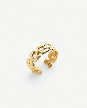 Elk & Bloom Linked Legacy Skinny 14K Chain Ring - Metallic