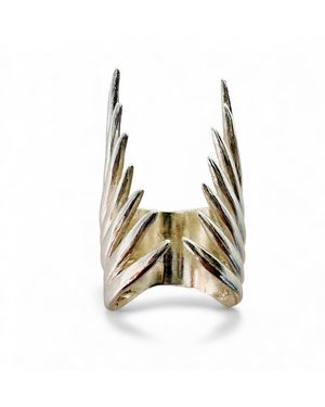 Aki Roc Jewelry The Hug Statement Ring -Sterling - Metallic