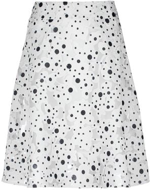 Conquista Polka Dot Cloche Skirt - White