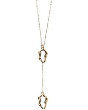 Studio Baloge Oceane Lariat Necklace - Metallic