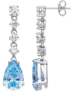 Mejoma Ocean Breeze Sterling Drop Earrings - Blue