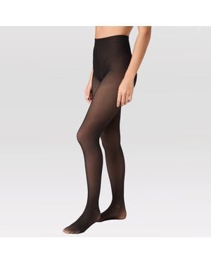 Stems Skin Illusion Sheer Effect Tights - Black