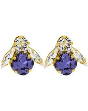 Vickisarge The Big Bee Earrings - Black