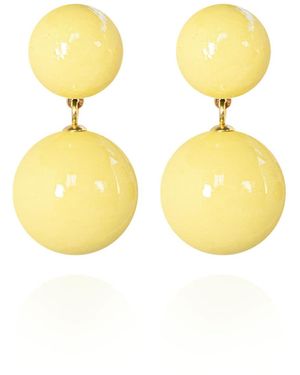 Saule Label Sonia Classic Earrings - Yellow