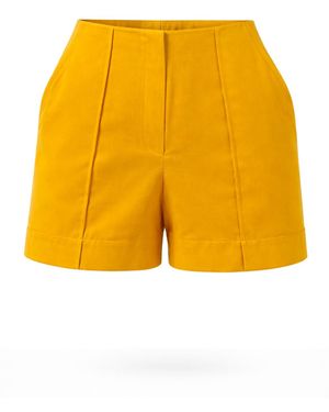 Lumina Eligma Clean Cut Shorts - Yellow