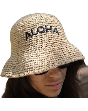 Springmoonatelier Summer Festival Bucket Hats Aloha - Natural